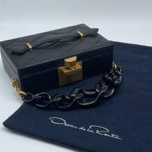 Oscar de la Renta Alibi Minaudiere quilted clutch bag